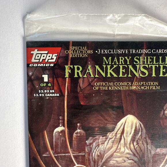 1994 Topps Comics Mary Shelley's Frankenstein #1 Factory Sealed - Picture 4 of 6